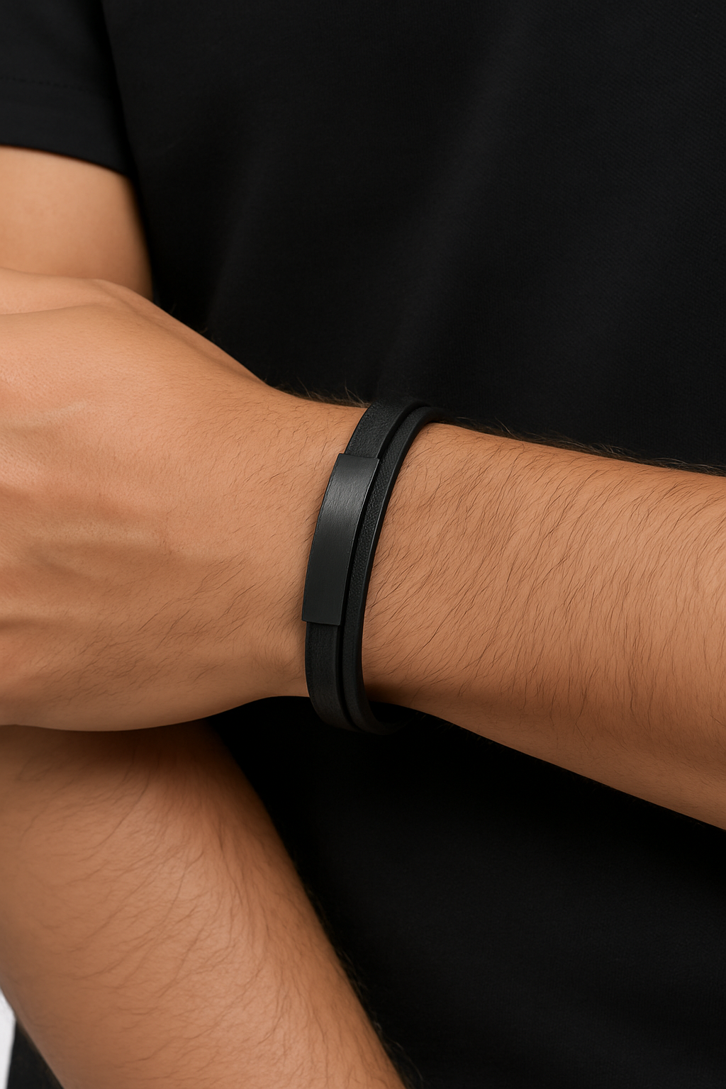 Double Leather Bracelet