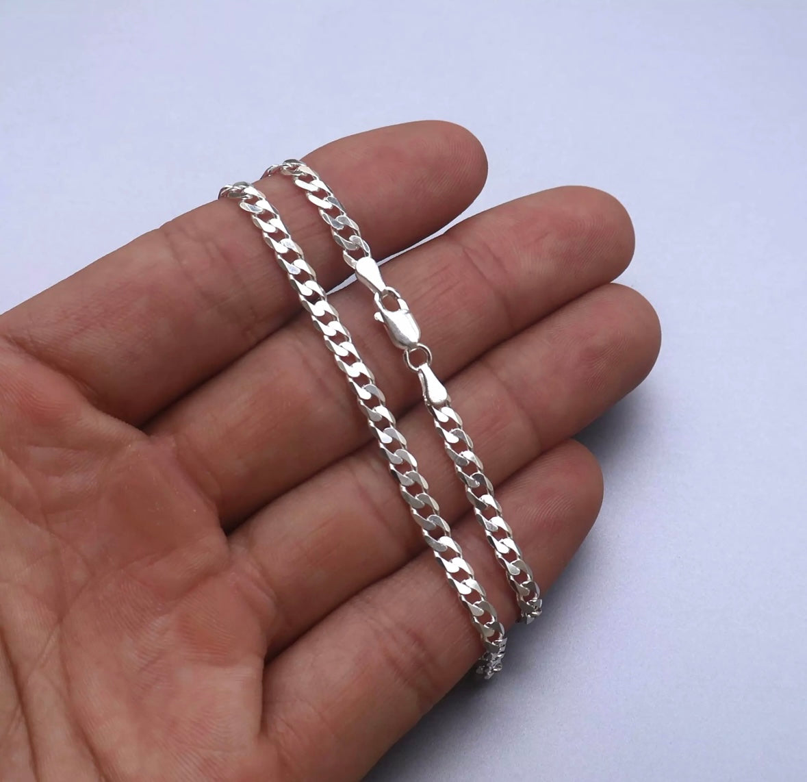 Cuban Curb Chain 3mm Necklace