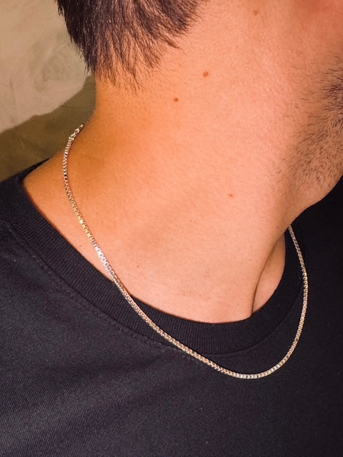 Box Chain 2mm Necklace