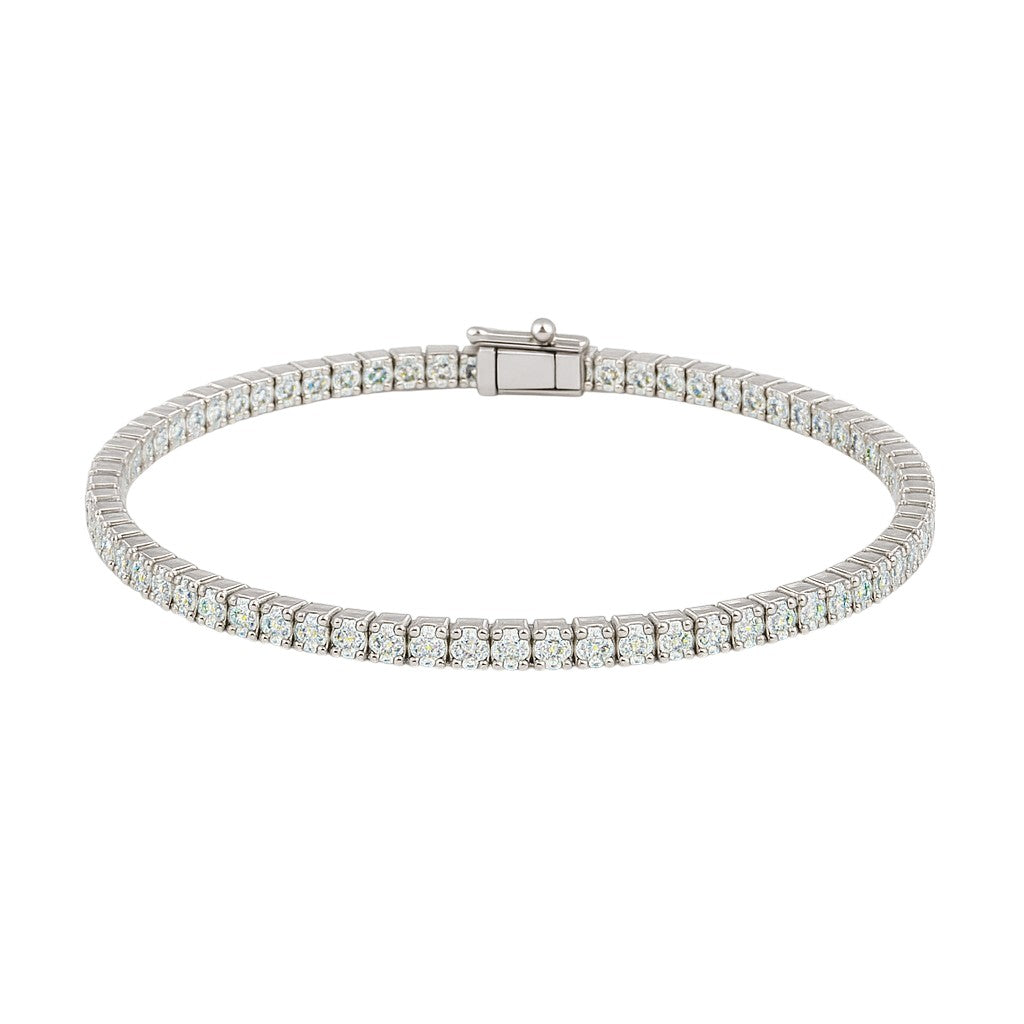 Riviera Moissanite Bracelet 2mm 0.03CT