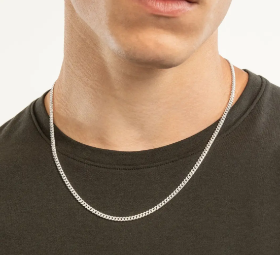 Cuban Curb Chain 3mm Necklace